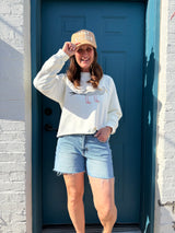 Cropped Seagull Crew White