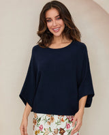 MILIO MILANO BATWING KNIT TOP