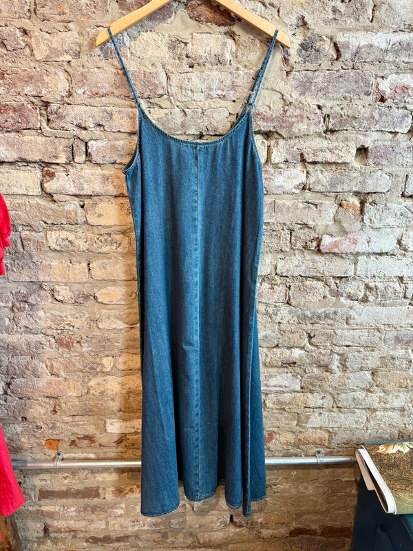 By Together Denim Tank Midi Dress