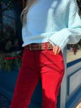 Dear John Jaxtyn Pant in Cherry Red