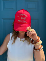 Support Live Music Trucker Hat