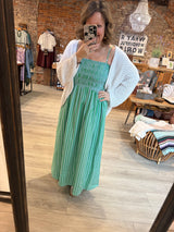 Pistola Bianca Shirred Bodice Dress