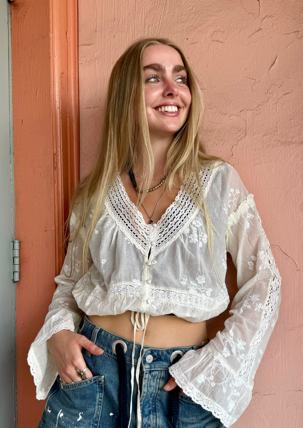 Free People Sweet Love Blouse