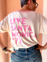 David Bowie Pink Ringer Tee