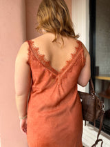 Silky Lace Maxi Dress