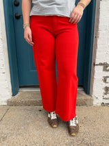 Penny Wide Crop Jean Chili