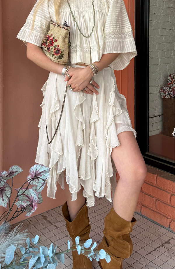 Free People Susanna Flowy Midi Skirt