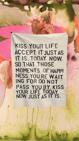 Kiss Your Life Wall Tarp 36x48
