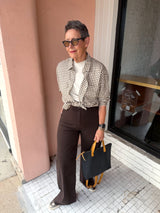 Penny High Rise Wide Leg Mocha
