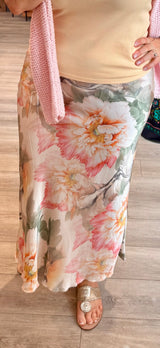 Milio Milano Watercolor Peony Skirt