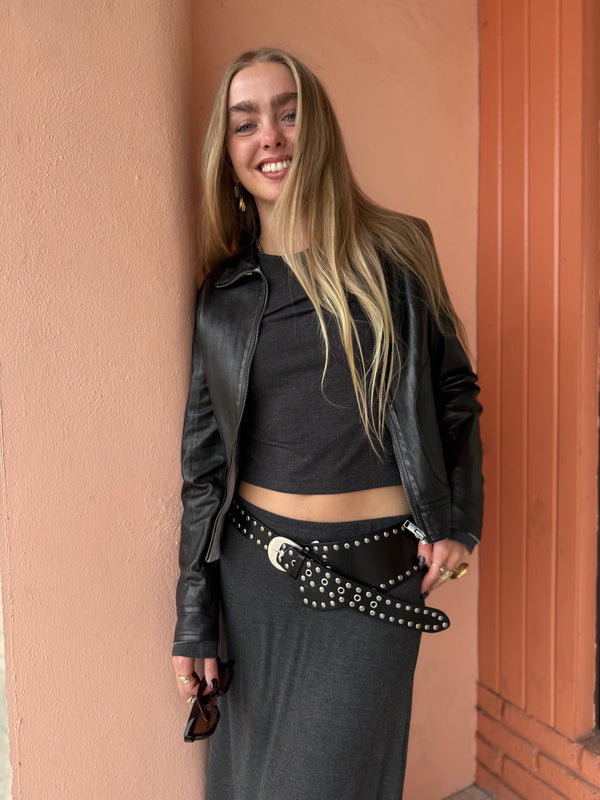 Mauritius Lusan Black Leather Jacket