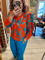 Briton Court Esther Top Strawberry Waves