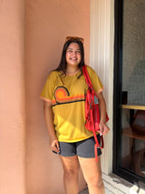 MUSTARD DESERT HORIZON RINGER TEE