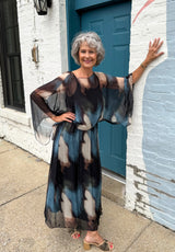 Tie Dye Flowy Maxi Dress