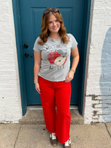 Penny Wide Crop Jean Chili
