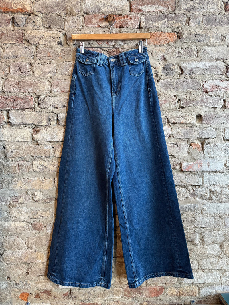 Free People Kellee High Rise Palazzo