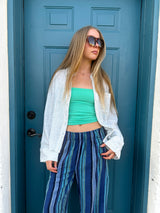 Days End Stripe Linen Pant