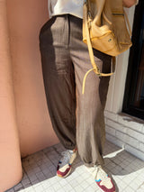 Daphne Balloon Pant in Chocolate