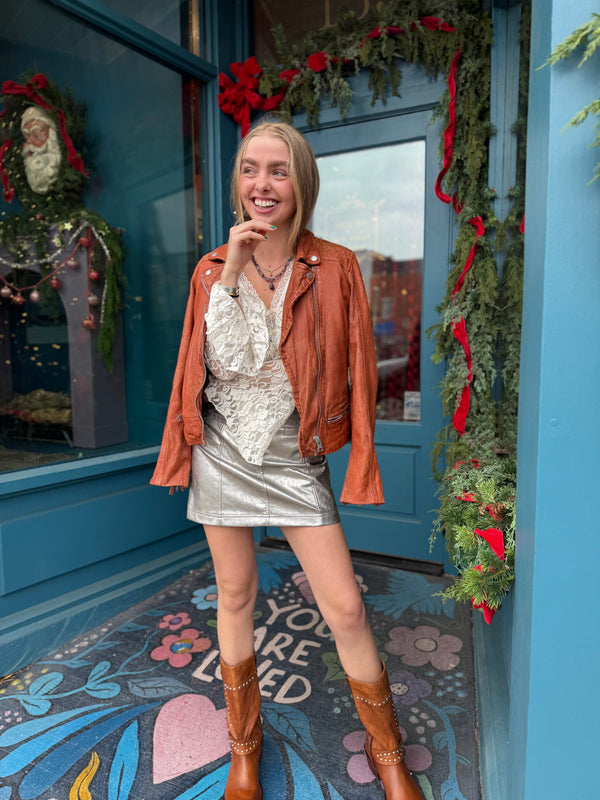 Free People Whispering Love Lace Top