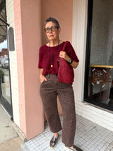Sanriku Sweater in Bordeaux