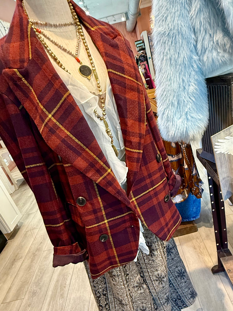 Free People Dean Double Breasted Blazer