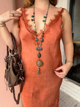 Silky Lace Maxi Dress