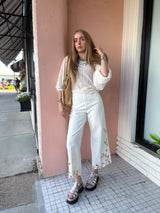 Audrey Bayadera Lace Cropped