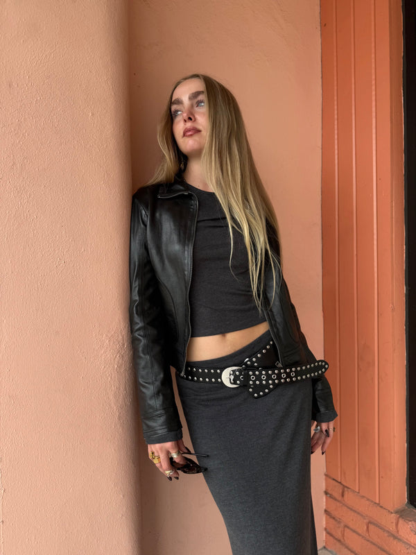 Mauritius Lusan Black Leather Jacket