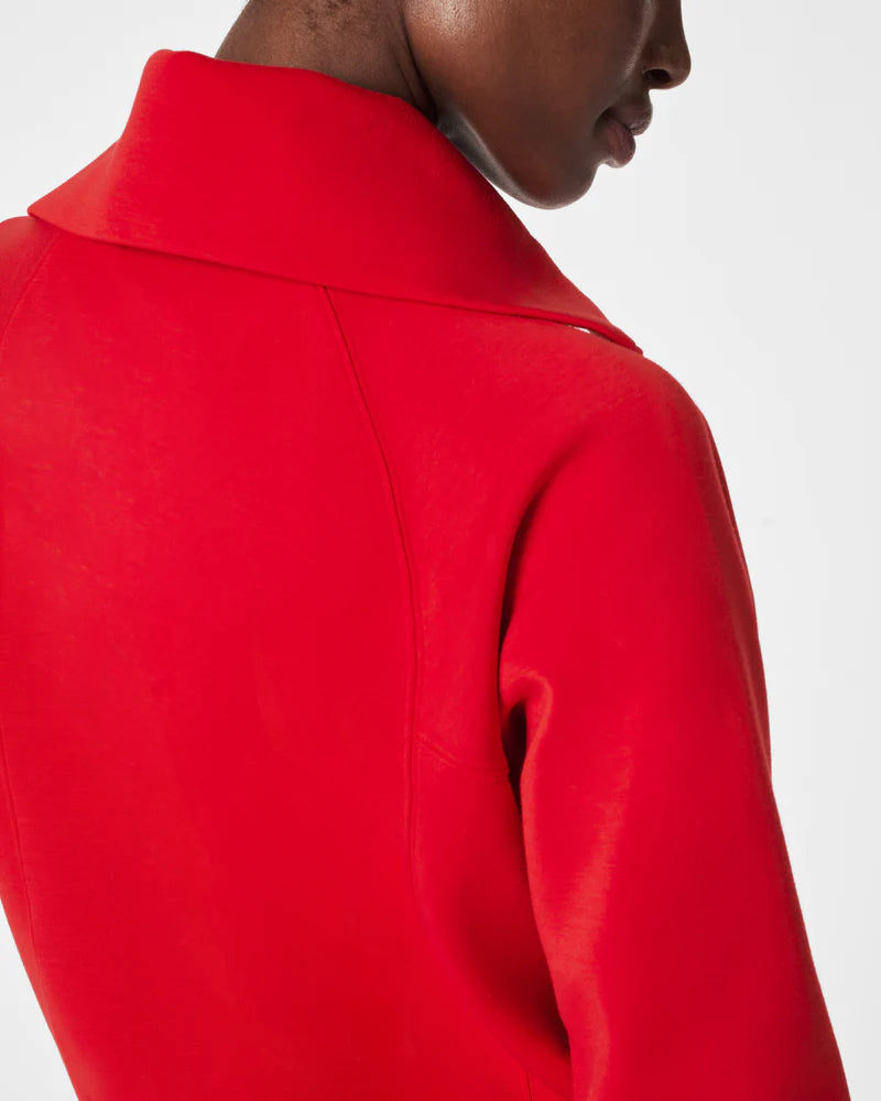 Spanx Air Essentials Half Zip: Red, Navy, Black