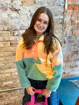 Free People Rocky Ridge Pullover Faded Horizon Combo