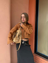 Greylin Theo Suede Zip Up Chore Jacket