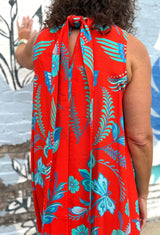 Briton Court Charlie Maxi Dress Strawberry Waves