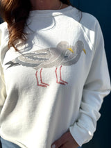 Cropped Seagull Crew White