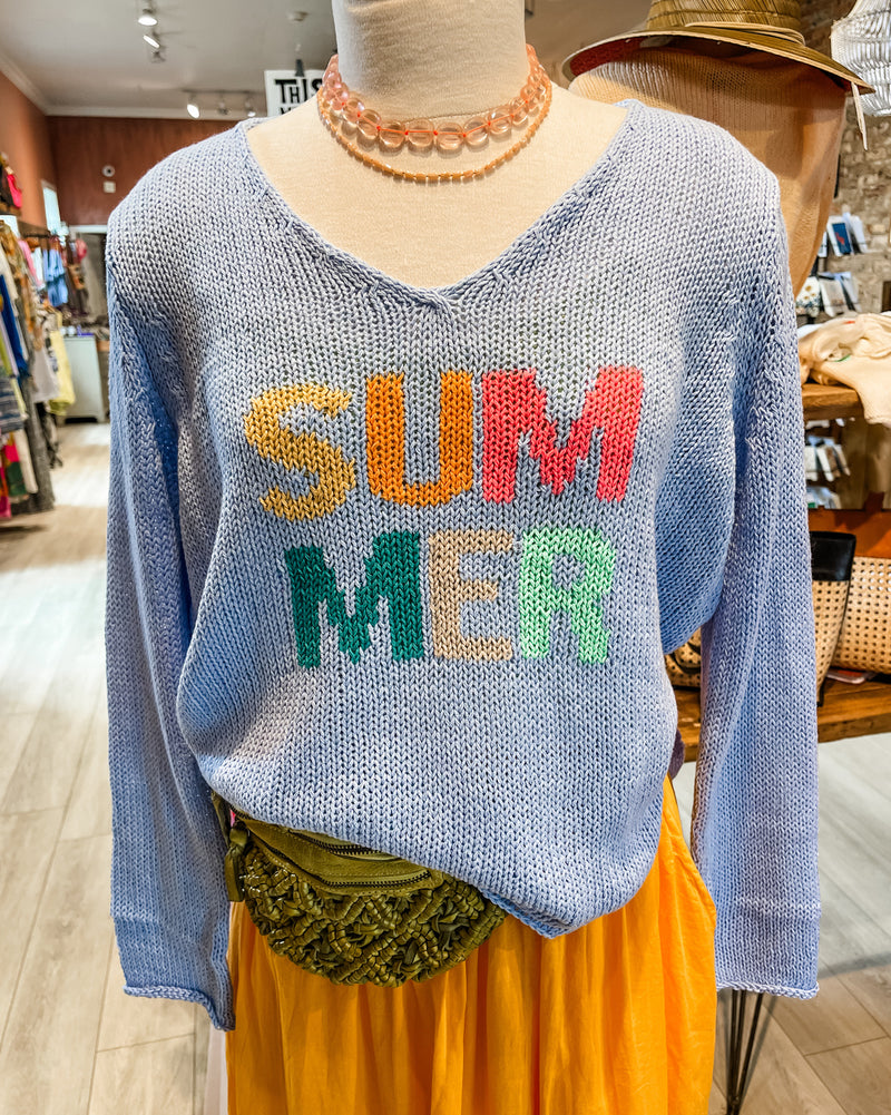 Summer V Neck Sweater