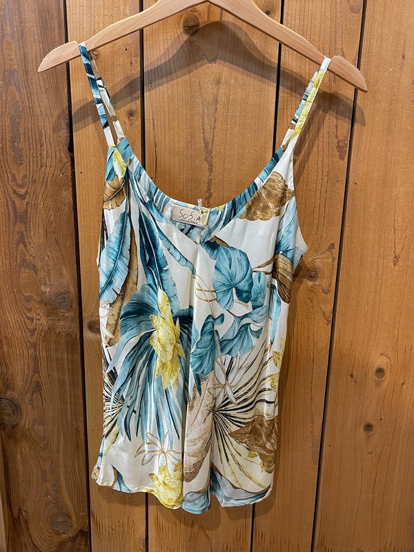 Viviana Silk Printed Tank
