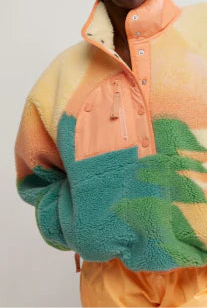 Free People Rocky Ridge Pullover Faded Horizon Combo