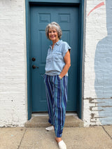 MOORE DENIM TOP