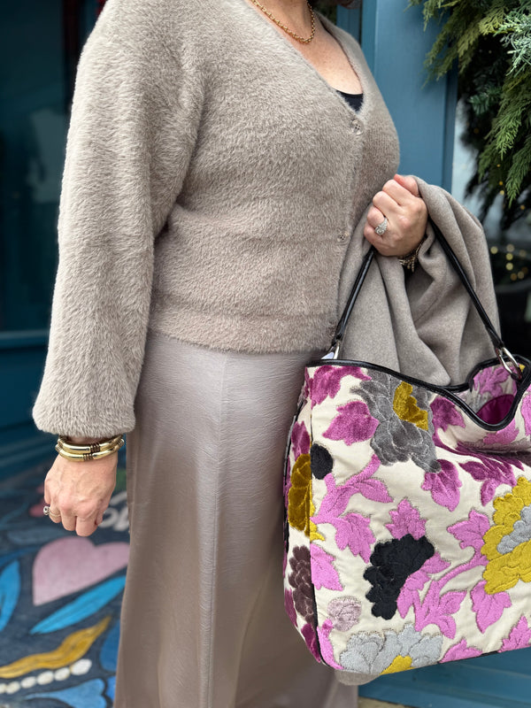 Z Supply Sadira Fluffy Cardigan Moonlight