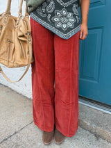 Libre Cord Wide-Leg Jean