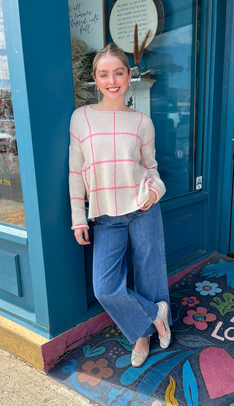 Window Sweater Window Pane Sweater – Iddy and Oscar's