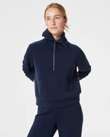 Spanx Air Essentials Half Zip: Red, Navy, Black