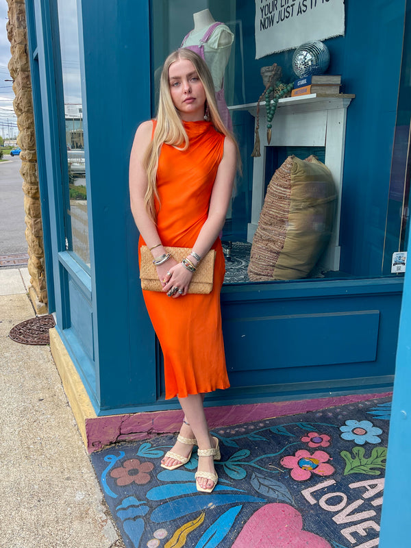 Artemis Orange Dress