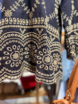 Broderie Swing Shirt Dress