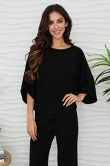 MILIO MILANO BATWING KNIT TOP