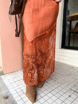 Silky Lace Maxi Dress