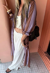 Bel Kazan Gia Stripe Kaftan