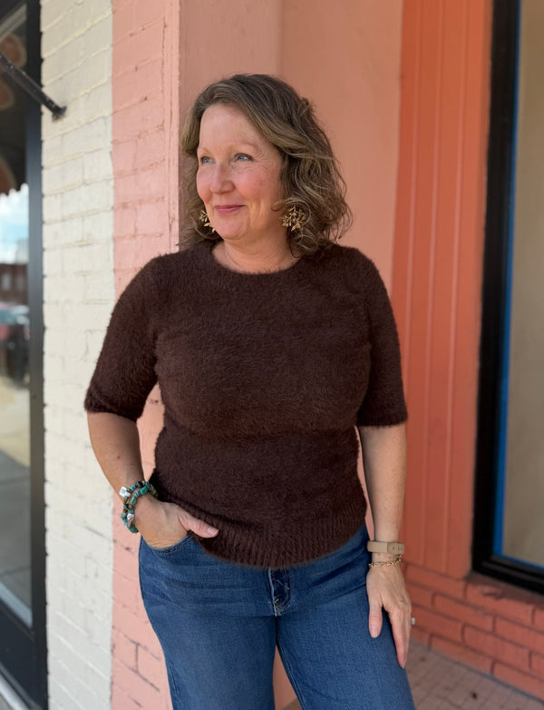 Greylin Odette Fuzzy Top