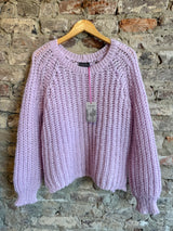 Wooden Ships Cropped Rails Chunky Crew in Wild Lilac