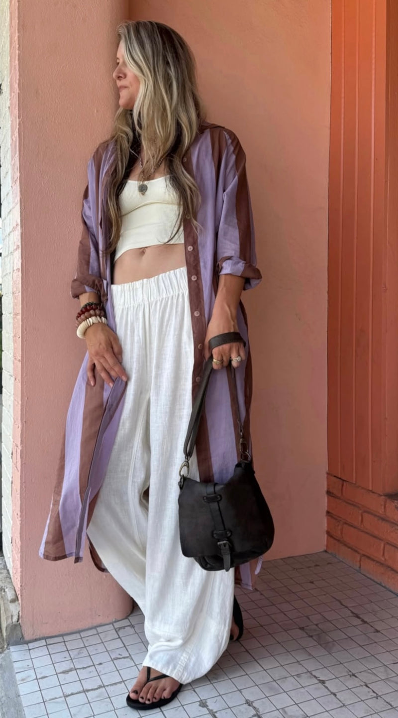 Bel Kazan Gia Stripe Kaftan