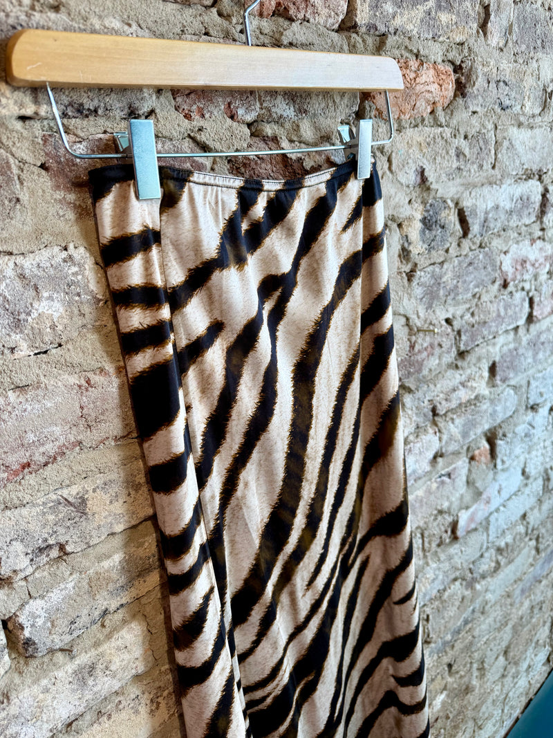 Milio Milano Silky Beige Tiger Skirt
